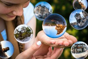 glass sphere, soap bubbles, hover-1767291.jpg